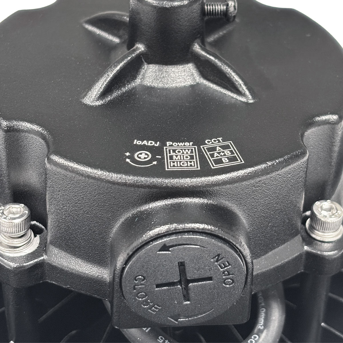 Campana LED UFO industrial - CCT - 200W - 170lm/W - Driver LIFUD - Ángulo seleccionable 110º/90º/70º - IP65