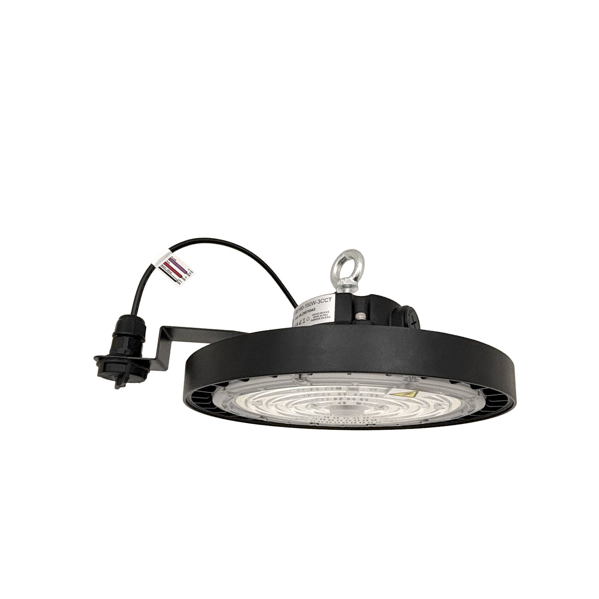 Campana LED UFO industrial - CCT - 150W - 170lm/W - Driver LIFUD - Ángulo seleccionable 110º/90º/70º - IP65
