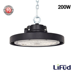 Campana LED UFO industrial - CCT - 200W - 170lm/W - Driver LIFUD - Ángulo seleccionable 110º/90º/70º - IP65