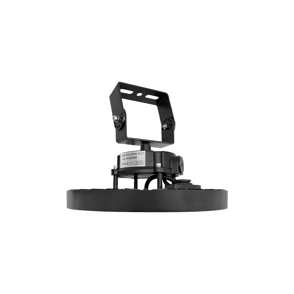 Campana LED UFO industrial - CCT - 200W - 170lm/W - Driver LIFUD - Ángulo seleccionable 110º/90º/70º - IP65