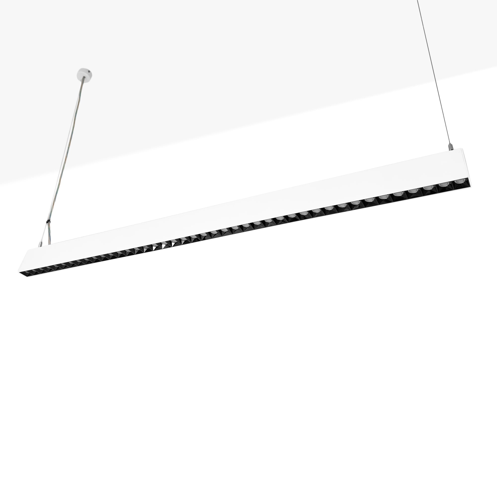 Luminaria lineal LED CCT - Suspensión/superficie - Potencia ajustable 20W/30W/40W - 120cm - UGR 17