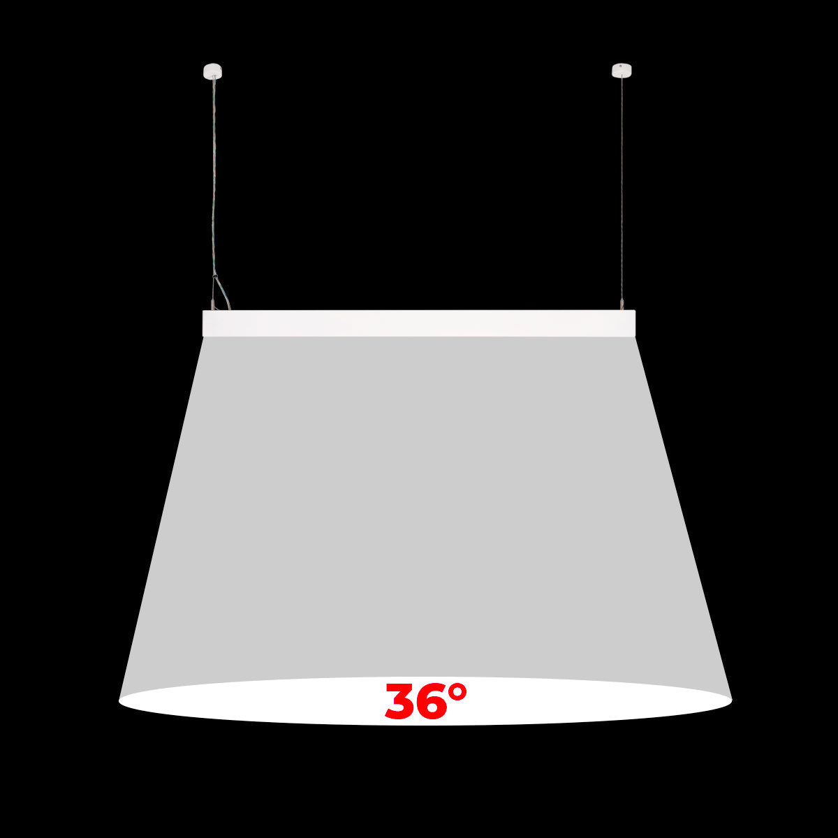 Luminaria lineal LED CCT - Suspensión/superficie - Potencia ajustable 20W/30W/40W - 120cm - UGR 17