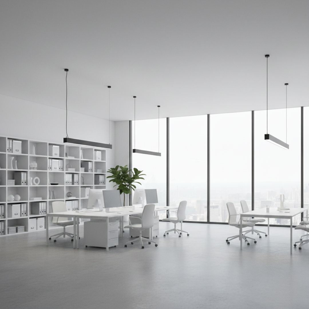 Luminaria lineal LED CCT - Bidireccional - Suspensión - Potencia ajustable 20W/30W/40W - 120cm - UGR 19