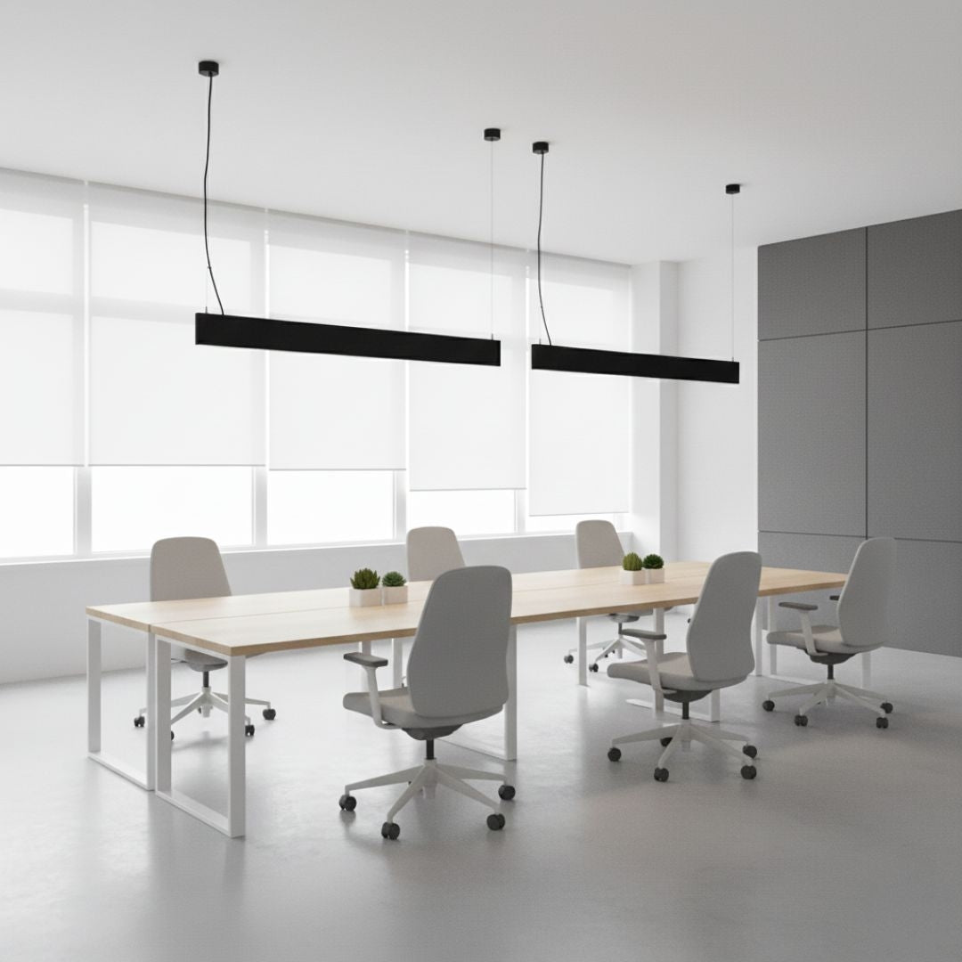 Luminaria lineal LED CCT - Suspensión - Potencia ajustable 20W/30W/40W - 120cm - UGR 19