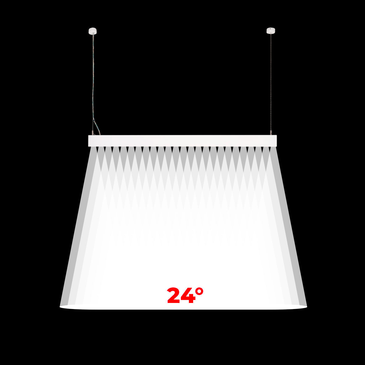 Luminaria lineal LED CCT - Bidireccional - Suspensión - Potencia ajustable 20W/30W/40W - 120cm - UGR 17