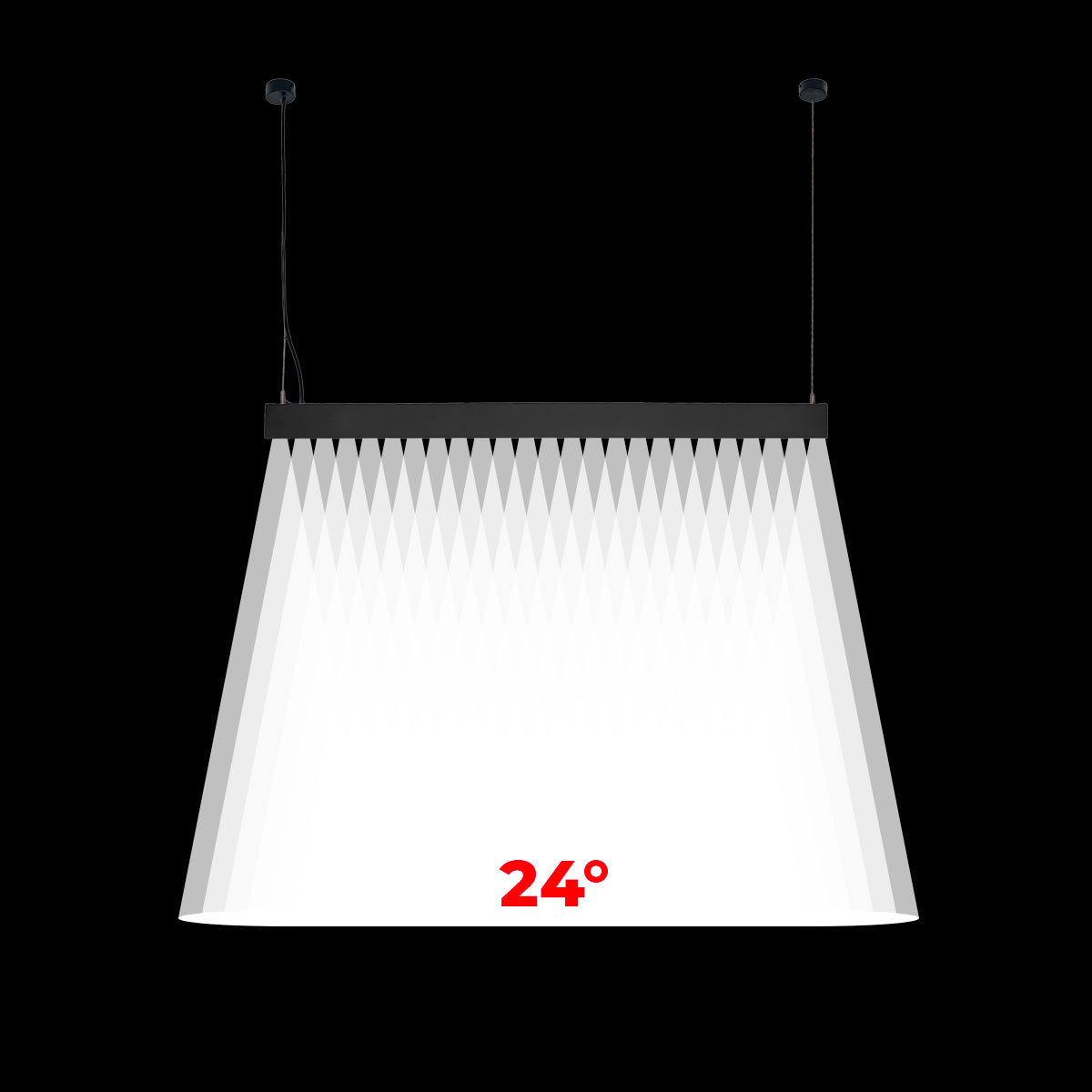 Luminaria lineal LED CCT - Suspensión - Potencia ajustable 20W/30W/40W - 120cm - UGR 17