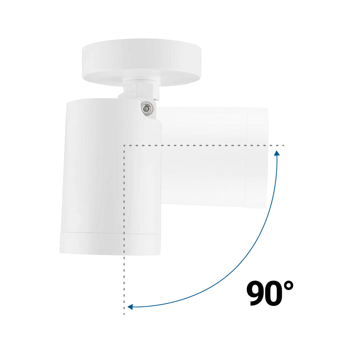 Aplique de techo para bombilla GU10 - Orientable - Bajo UGR