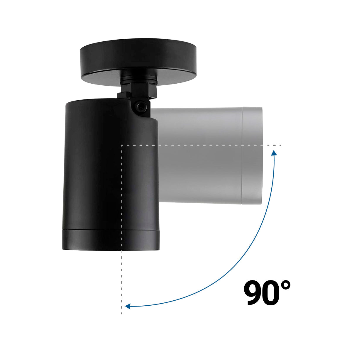 Aplique de techo para bombilla GU10 - Orientable - Bajo UGR