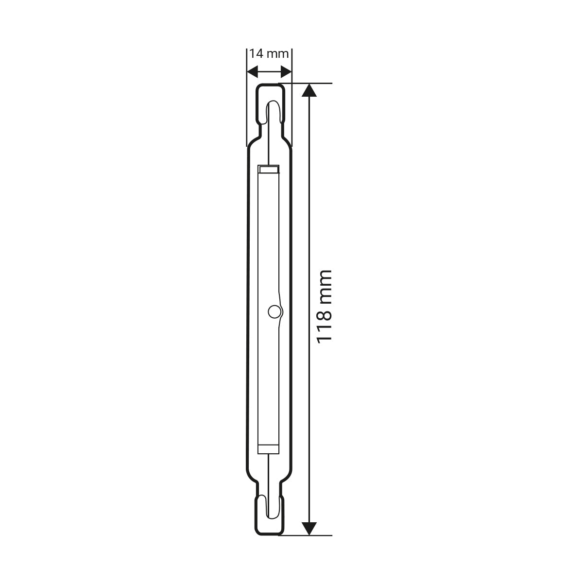 Bombilla LED COB - R7S - 118mm - 1000lm - 9W