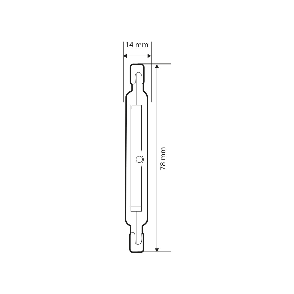 Bombilla LED COB - R7S - 78mm - 600lm - 5W