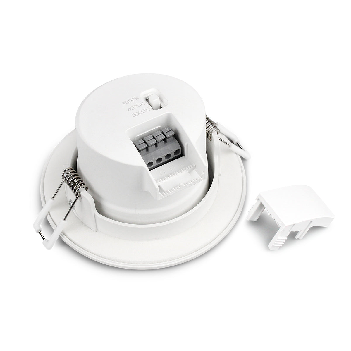 Downlight LED con sensor PIR "CLIO" - 8W - CCT - 700lm - Corte Ø85mm - IP54