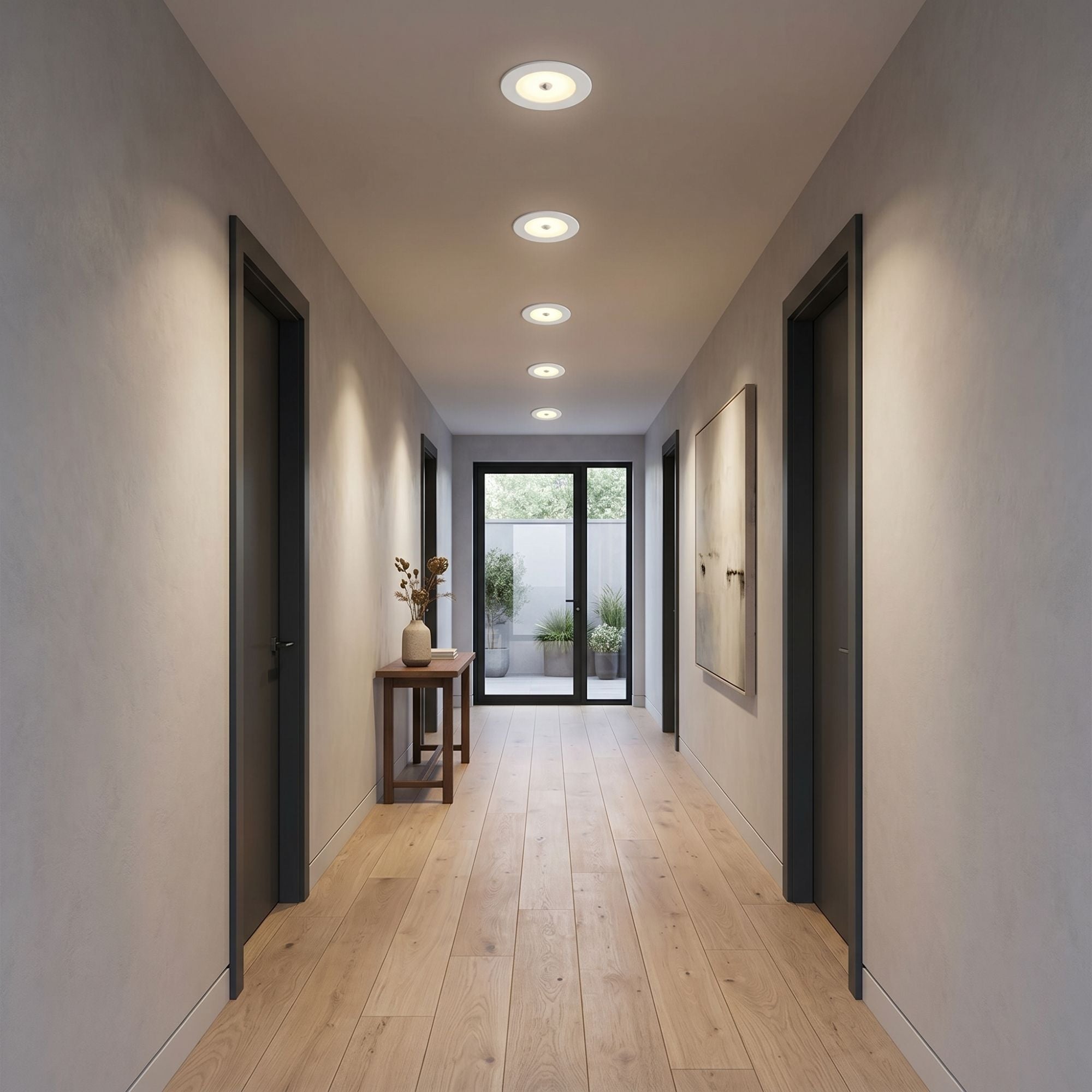 Downlight LED con sensor PIR "CLIO" - 8W - CCT - 700lm - Corte Ø85mm - IP54