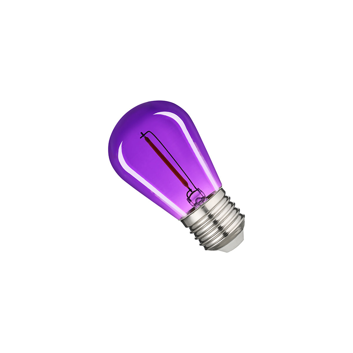 Bombilla LED Filamento - S14 E27 - 1W - Cristal de colores