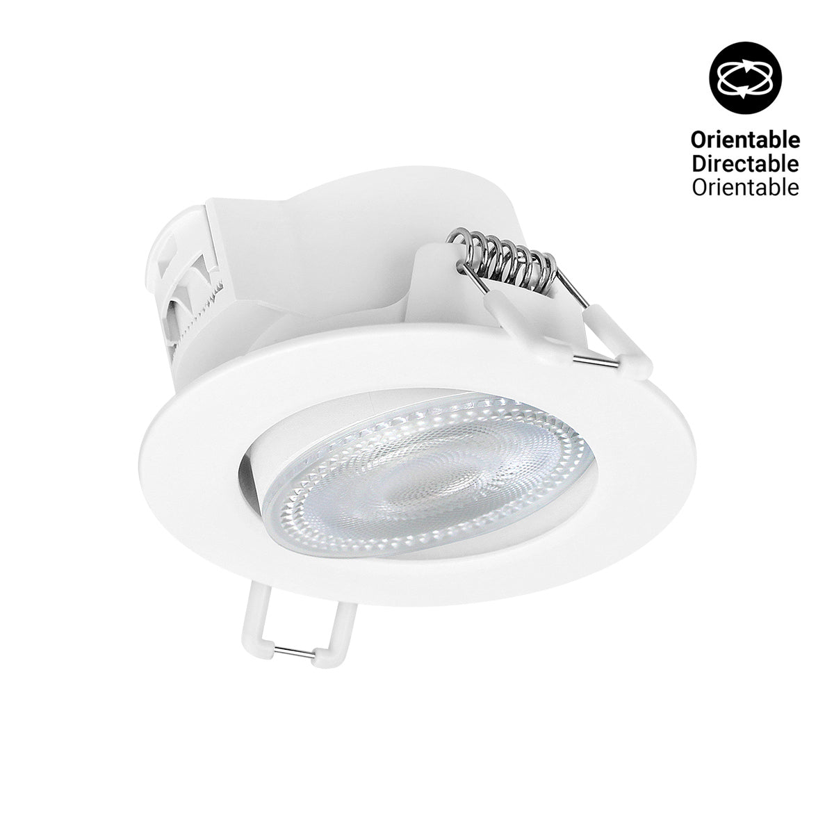 Downlight LED "Avalor" basculante - TRIAC dimmable - 5.5W - CCT - Corte Ø 70mm - IP44