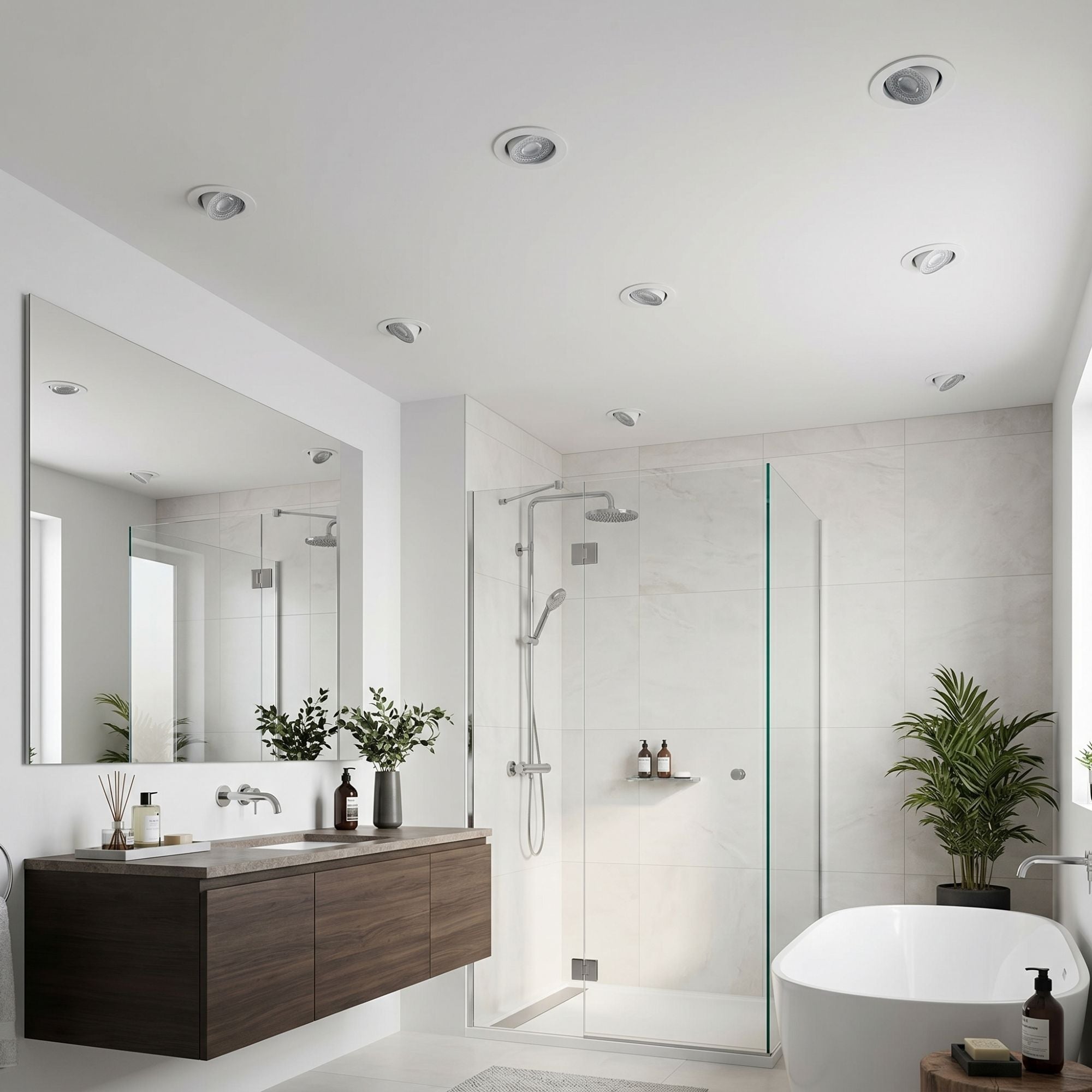 Downlight LED "Avalor" basculante - TRIAC dimmable - 5.5W - CCT - Corte Ø 70mm - IP44