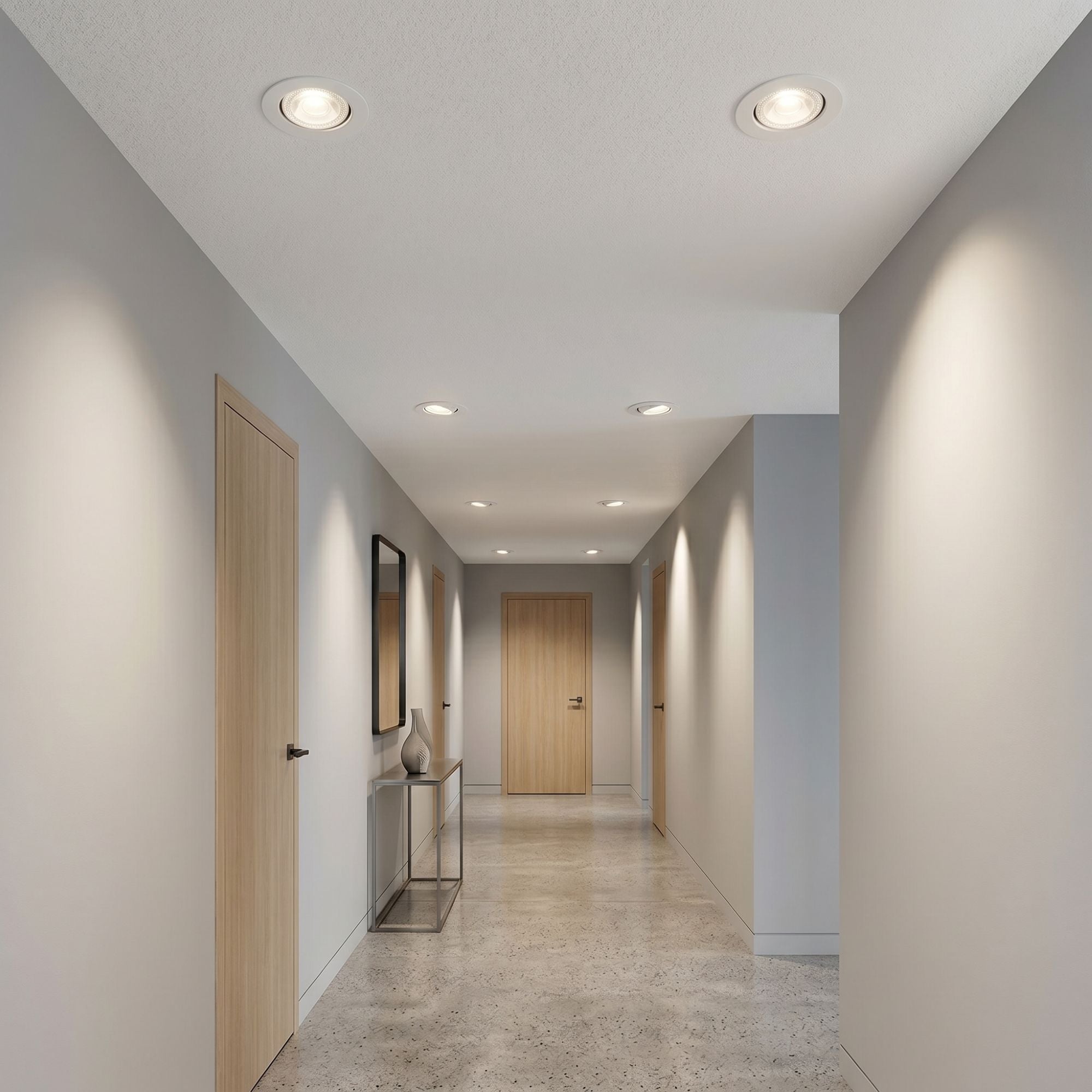 Downlight LED "Avalor" basculante - TRIAC dimmable - 5.5W - CCT - Corte Ø 70mm - IP44