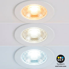 Downlight LED "Avalor" empotrable - TRIAC dimmable - 5.5W - CCT - Corte Ø 70mm - IP65