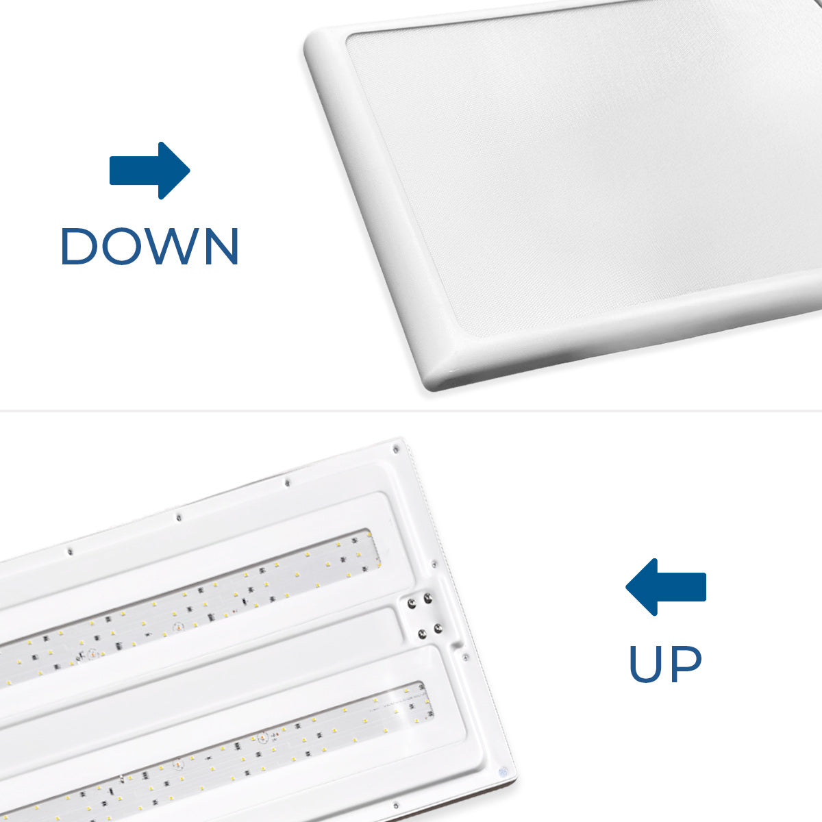 Lámpara de pie para oficina - 50W + 50W + 4W - 4000K - Bajo UGR