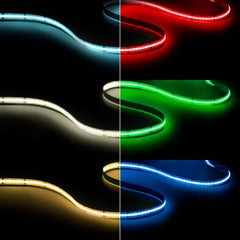 Tira LED COB 24V DC - RGB + CCT - 19W/m - 12mm - IP20 - Rollo de 10 metros