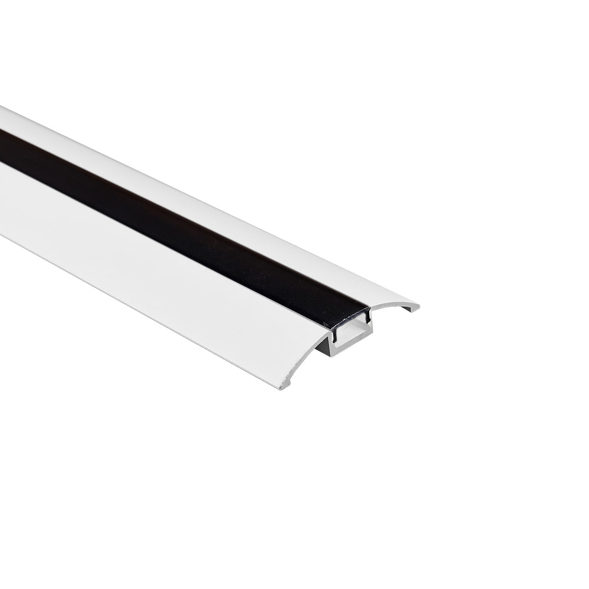 Perfil de aluminio para tira LED - Media luna - Kit completo - 58x9mm - 2 metros