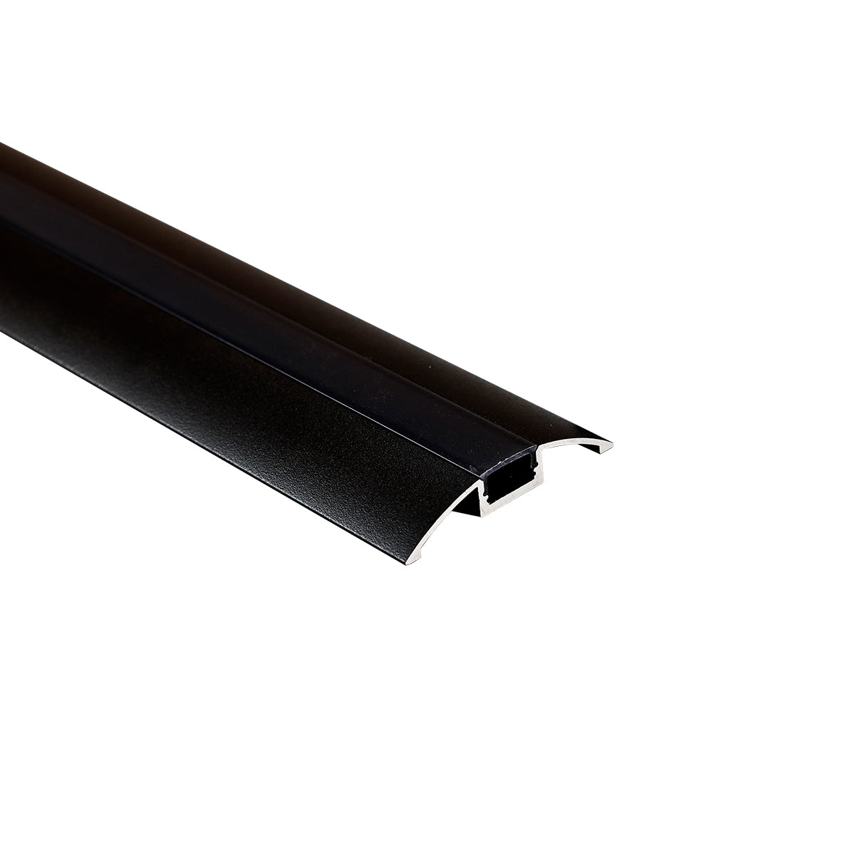 Perfil de aluminio para tira LED - Media luna - Kit completo - 58x9mm - 2 metros
