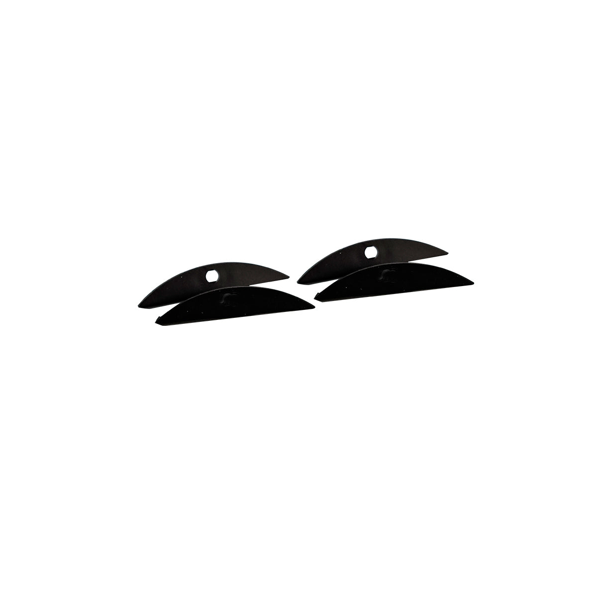 Perfil de aluminio para tira LED - Media luna - Kit completo - 58x9mm - 2 metros