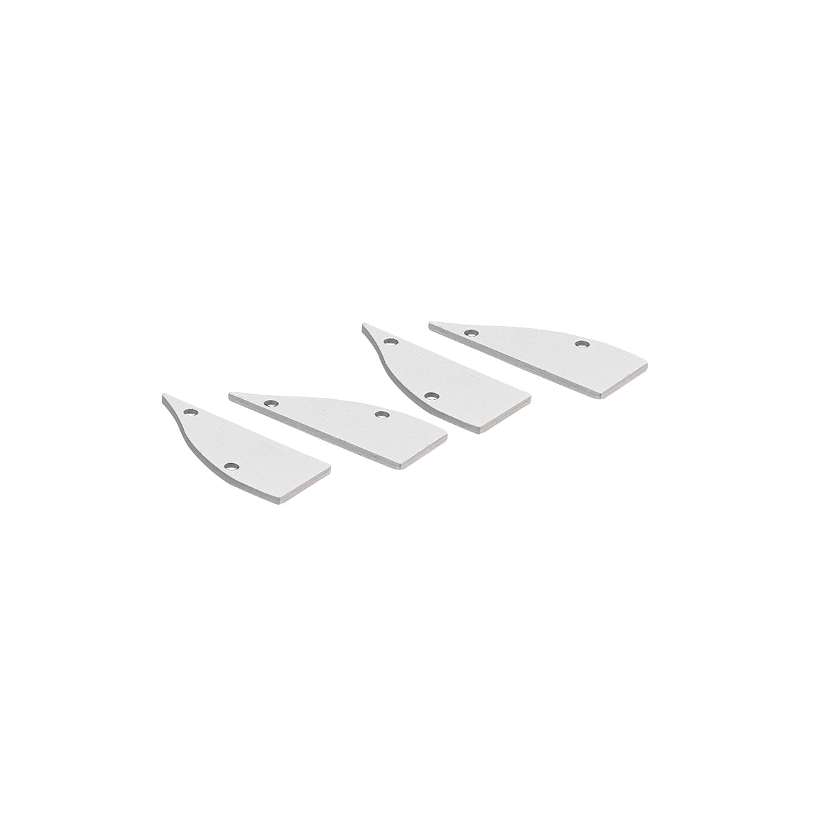 Perfil de aluminio para tira LED - Bañador de pared - Kit completo - 18x44mm - 2 metros