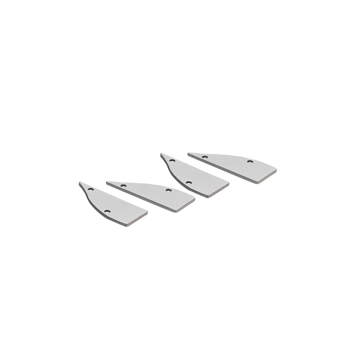 Perfil de aluminio para tira LED - Bañador de pared - Kit completo - 18x44mm - 2 metros