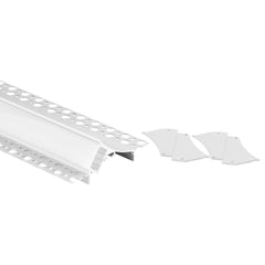 Perfil tira LED integración / trimless esquina - 96 x 35mm - Kit completo - 2 metros