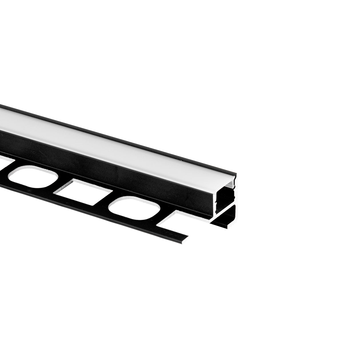 Perfil tira LED de integración para escalera - Kit completo - Tira LED ≤ 12 mm - 2 metros