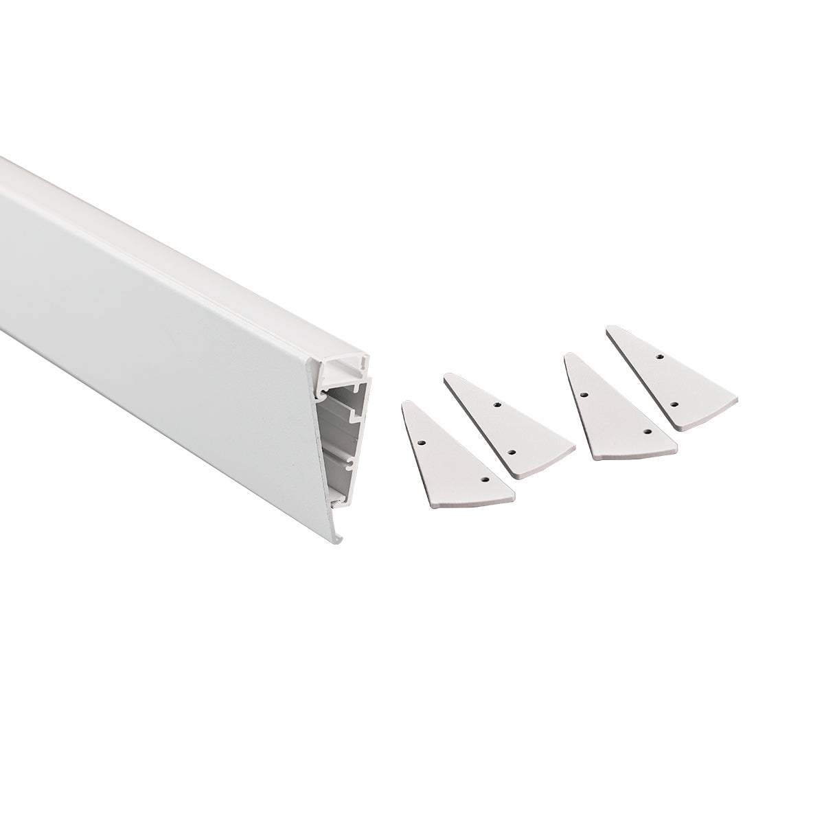 Kit perfil de aluminio superficie - Tira LED ≤ 12mm - 23.5x57.8mm - 2 metros