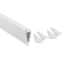 Kit perfil de aluminio superficie - Tira LED ≤ 12mm - 23.5x57.8mm - 2 metros