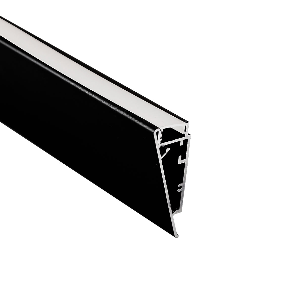 Kit perfil de aluminio superficie - Tira LED ≤ 12mm - 23.5x57.8mm - 2 metros