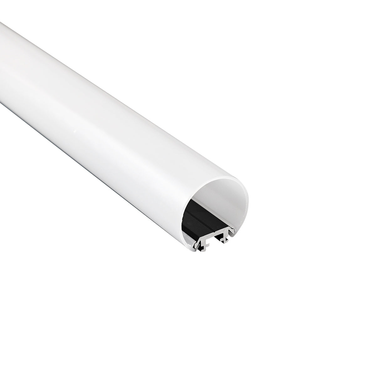 Perfil de aluminio superficie o suspensión - Tubo - Tira LED ≤ 12mm - 23x8mm - 2 metros