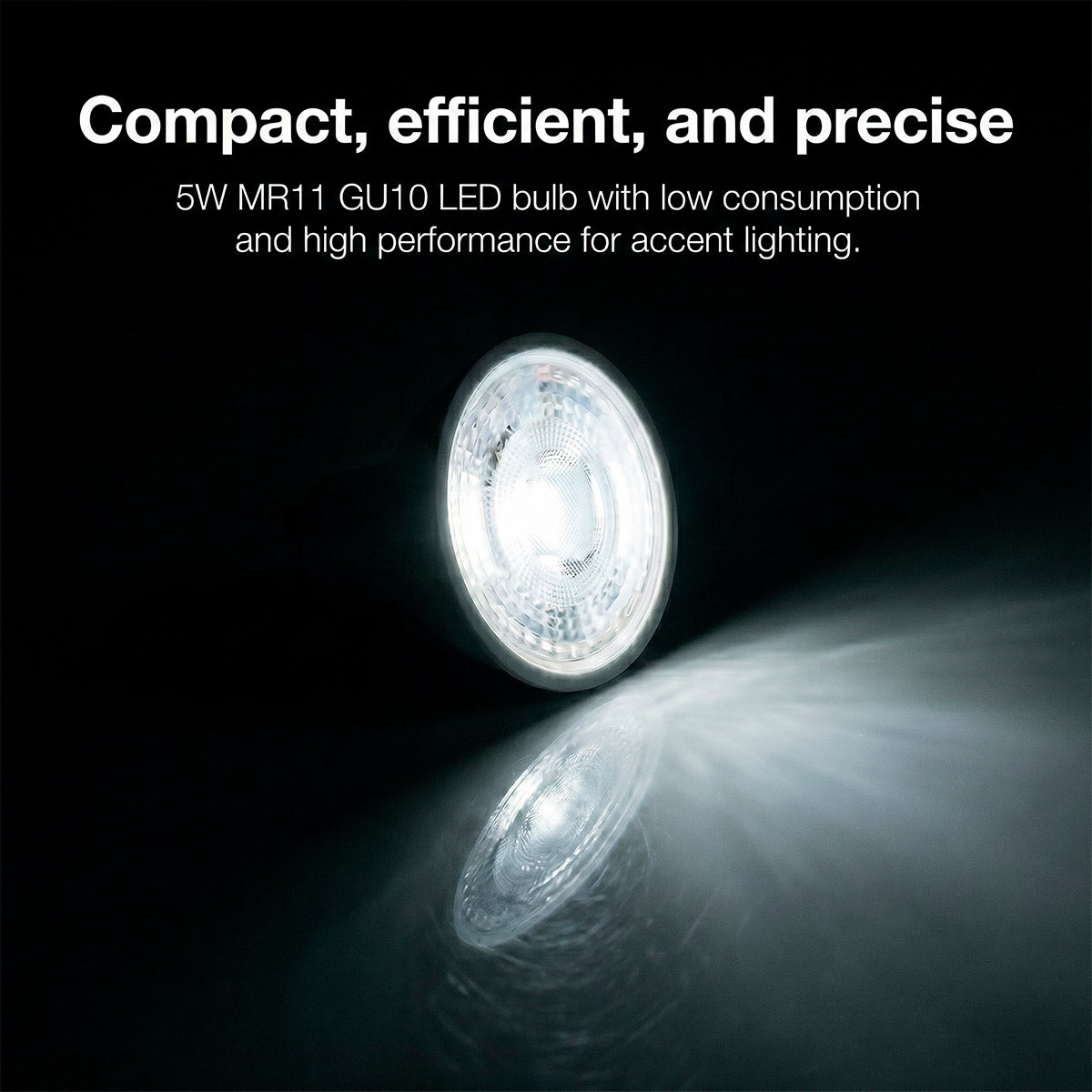 Mini Bombilla LED - MR11 GU10 - 5W - 45º