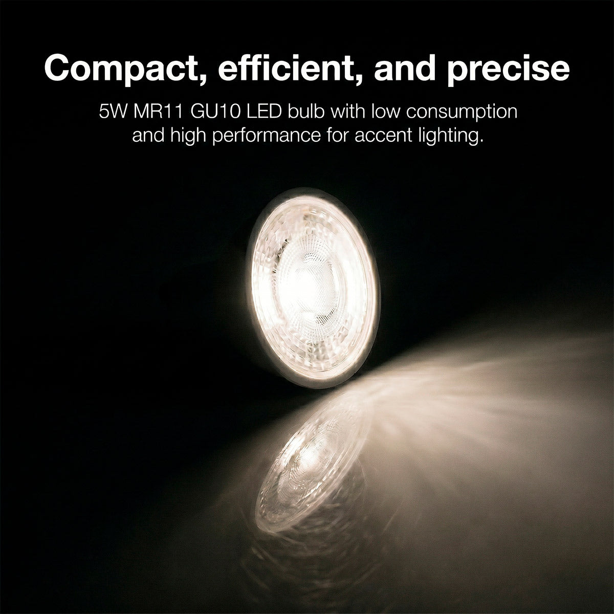Mini Bombilla LED - MR11 GU10 - 5W - 45º