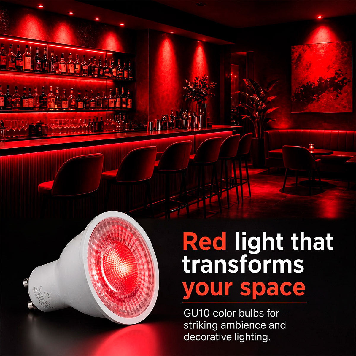 Bombilla LED de colores - GU10 - 5W - 45º