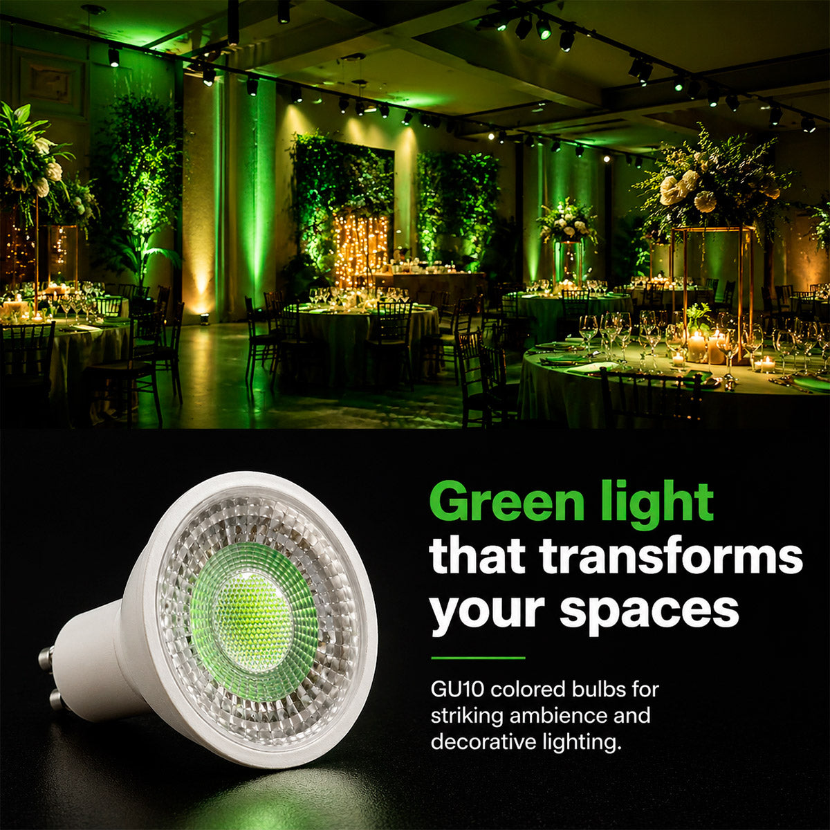 Bombilla LED de colores - GU10 - 5W - 45º