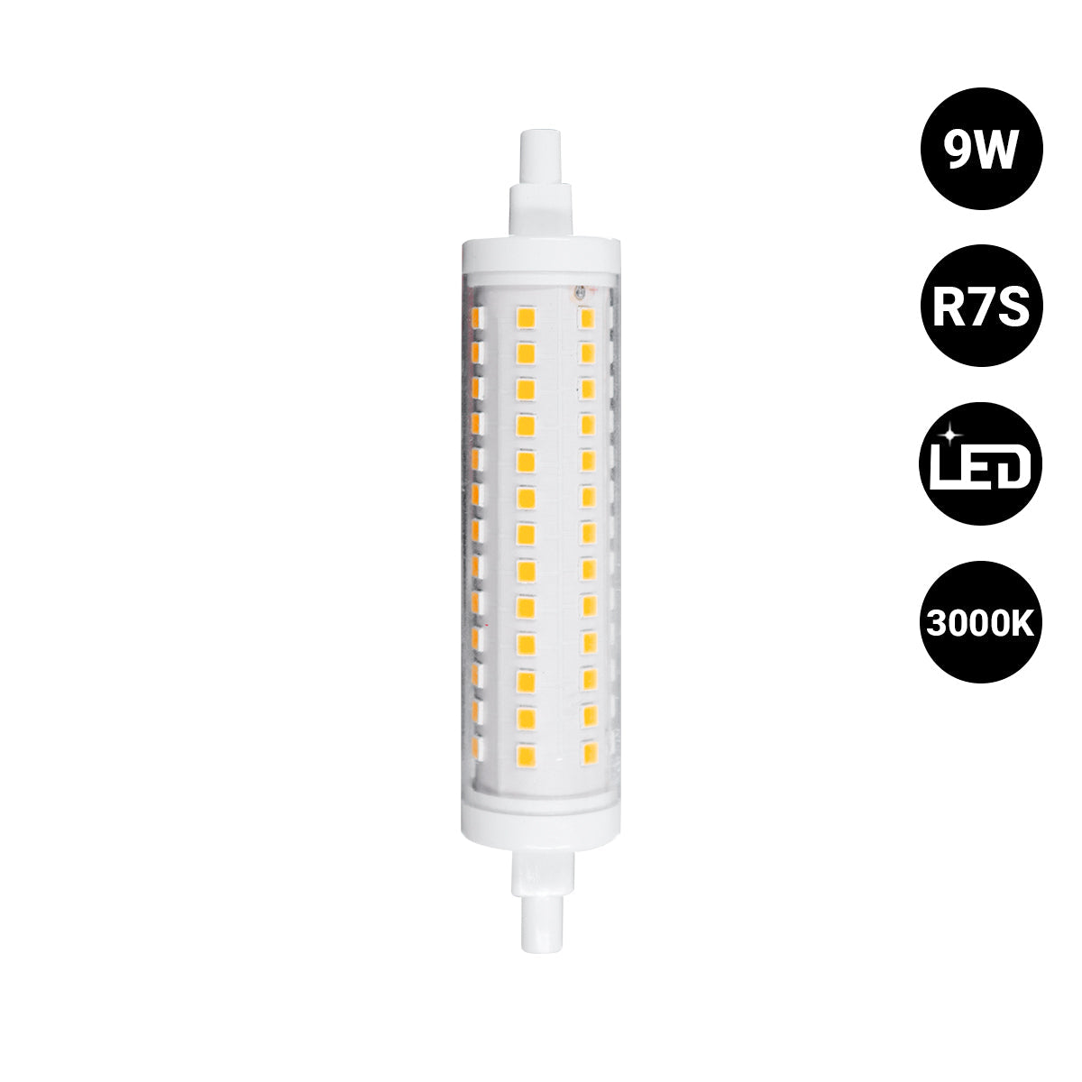 Bombilla LED R7S - 118mm - 1000lm - 9W