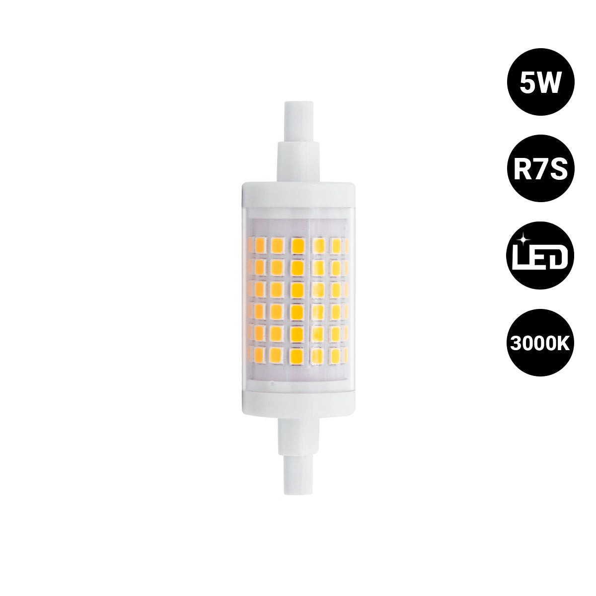 Bombilla LED R7S - 78mm - 520lm - 5W