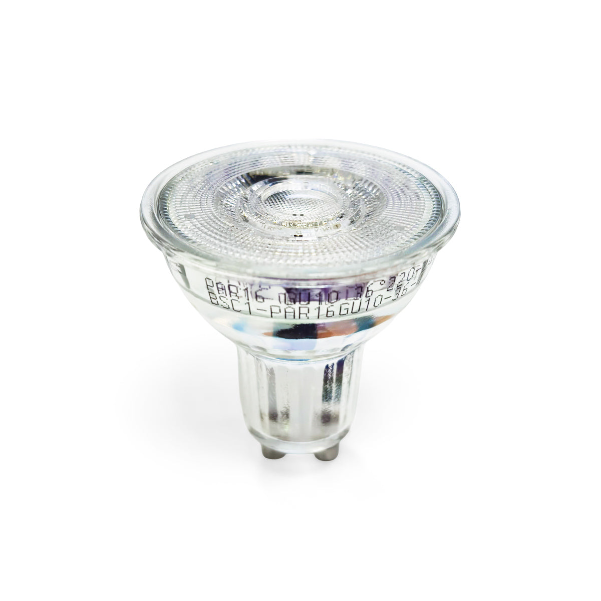Bombilla LED GU10 4.3W cristal - 130lm/W - PAR16 - 36°