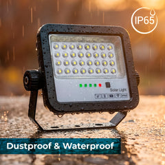 Proyector solar con panel y mando a distancia - 40W - 6500K - IP65