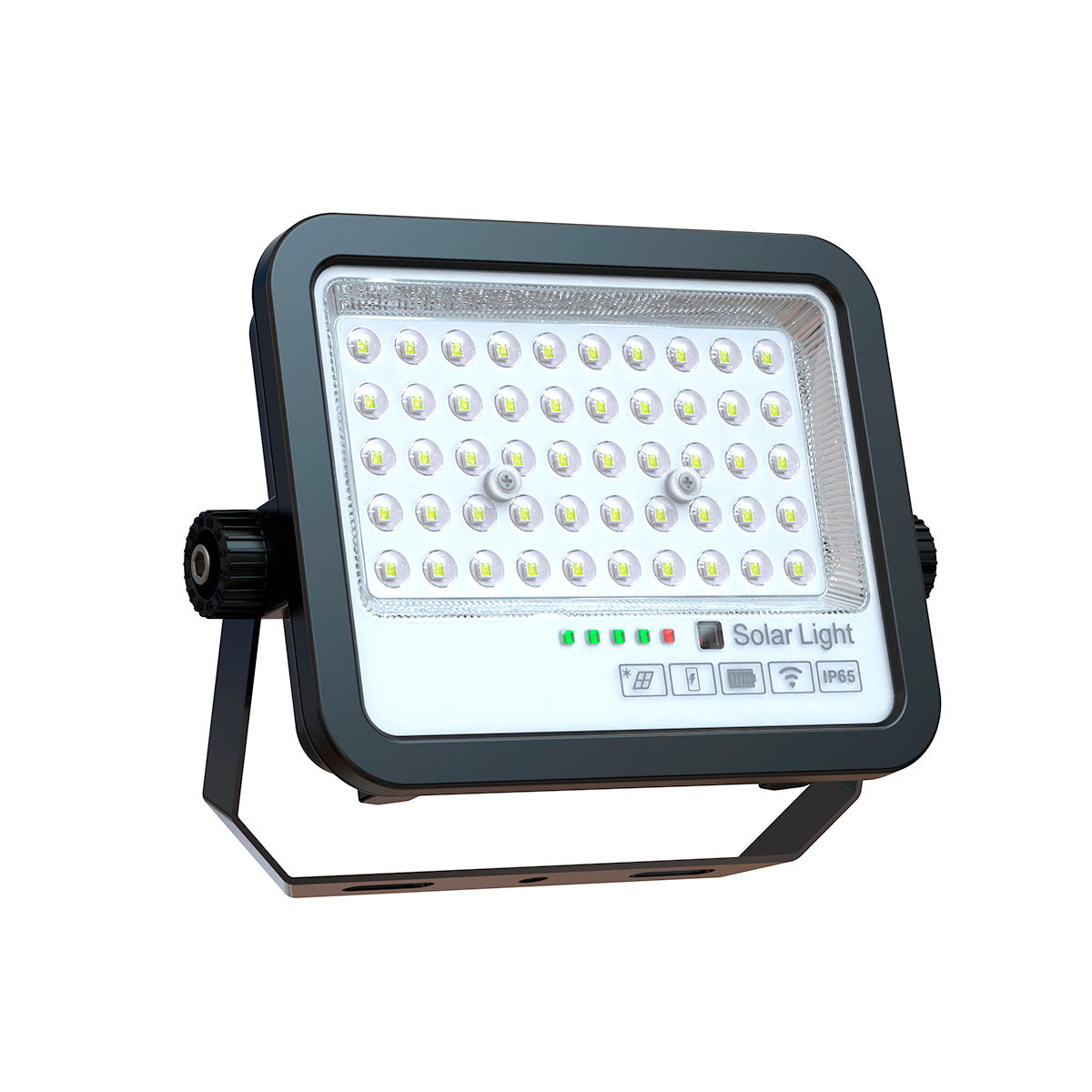 Proyector solar con panel y mando a distancia - 100W - Medium - 6500K - IP65