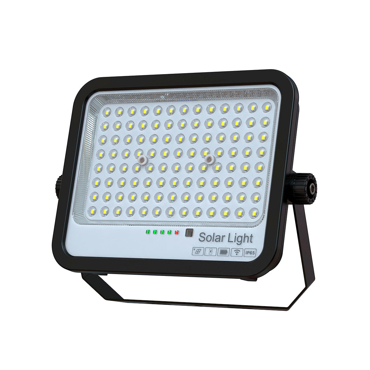 Proyector solar con panel y mando a distancia - 100W - Large - 6500K - IP65