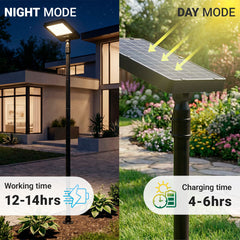 Farola solar con panel y mando a distancia - LED CCT - 240W - IP54