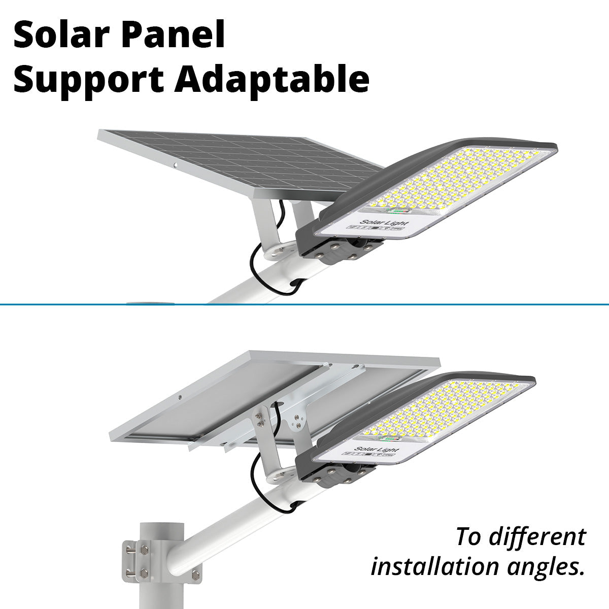 Farola solar con panel y mando a distancia - 200W - 6500K - IP65