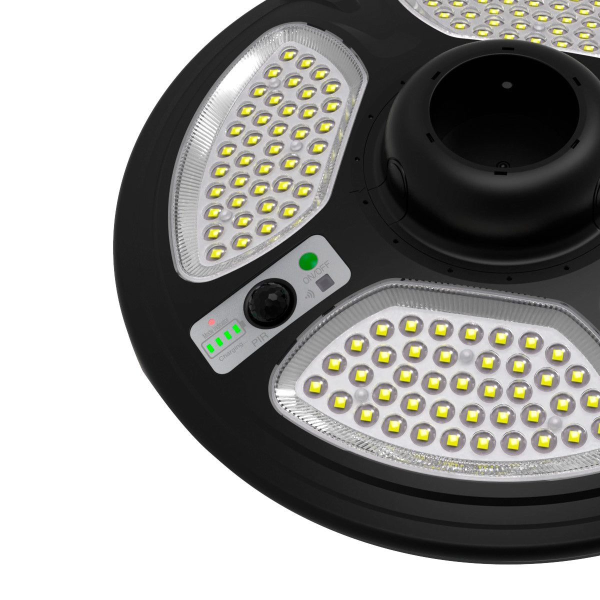 Farola Solar LED 150W con Base Rellenable de Agua o Arena | 6500K IP54 · Mando y Sensor PIR