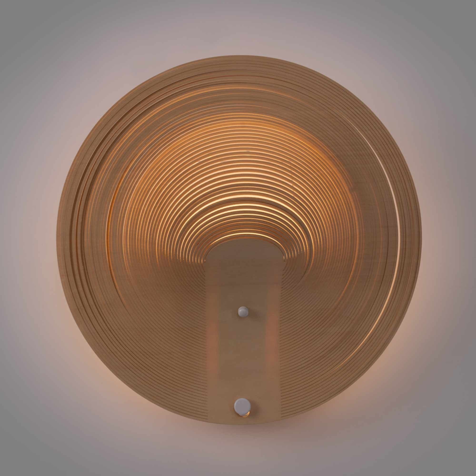 Aplique de diseño en madera "Ronda" - 16W - ø 40cm