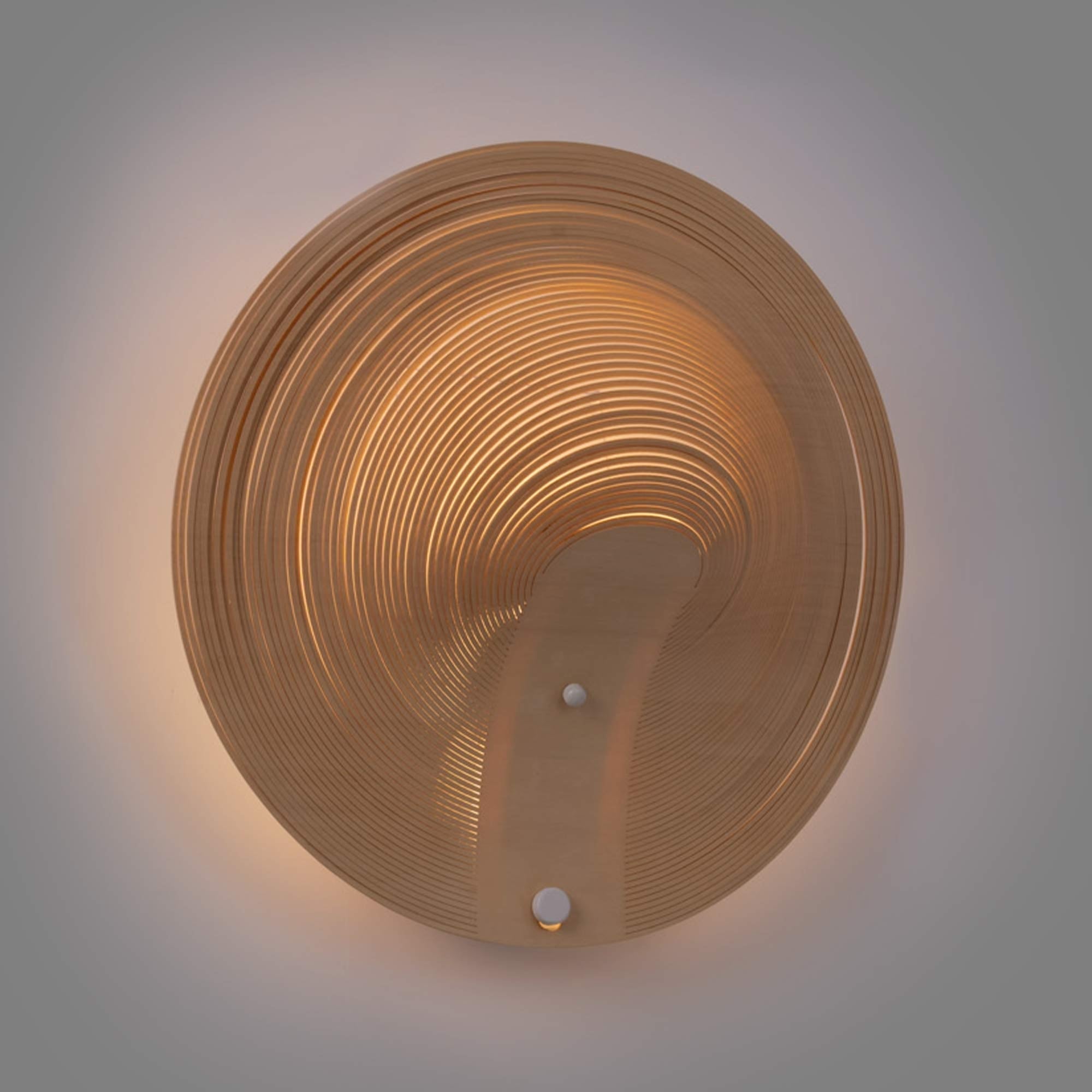 Aplique de diseño en madera "Ronda" - 16W - ø 40cm
