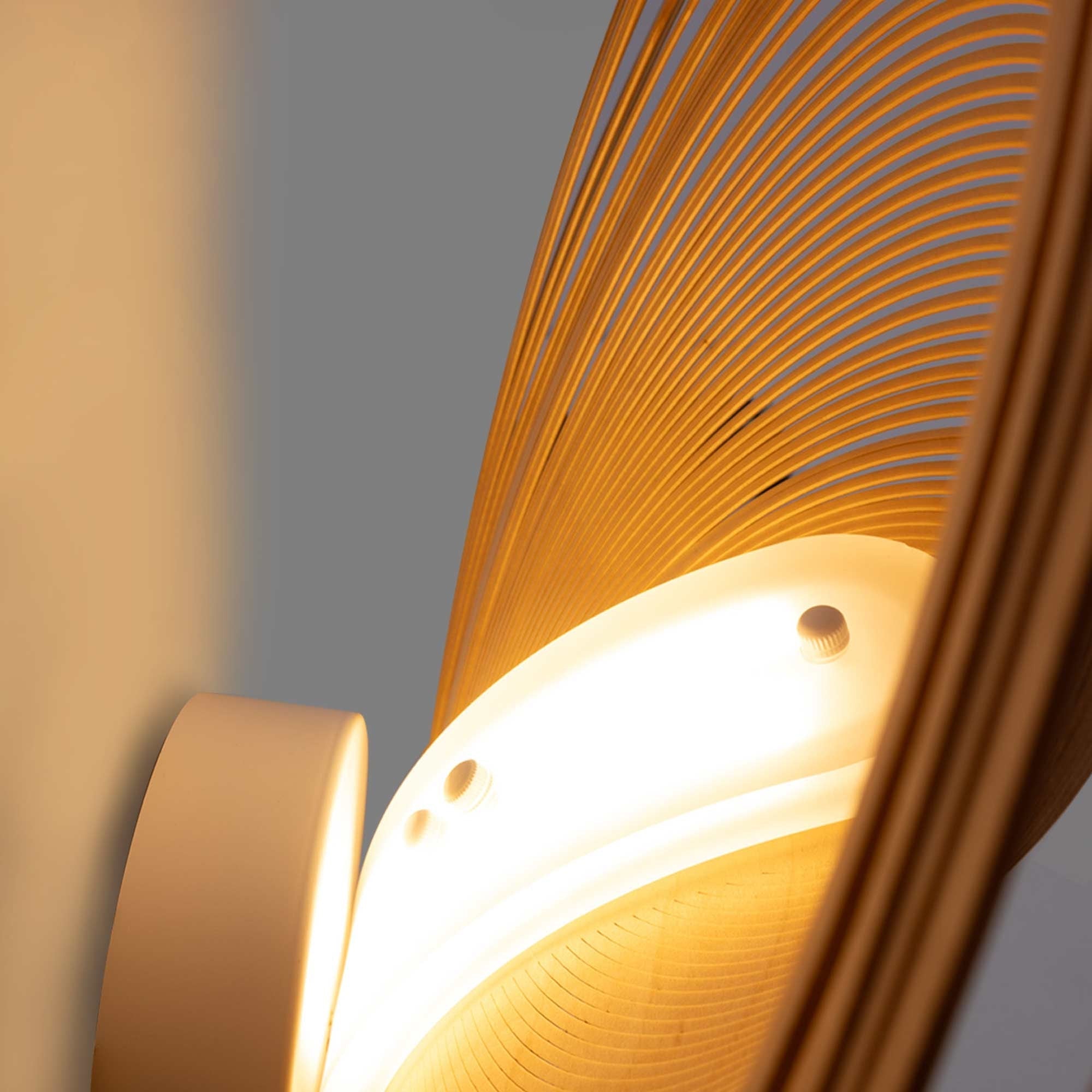 Aplique de diseño en madera "Ronda" - 16W - ø 40cm